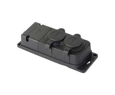 Вилка прямая 16А 2P+PE 230В IP44 каучук PROxima EKF RPS-011-16-230-44-r