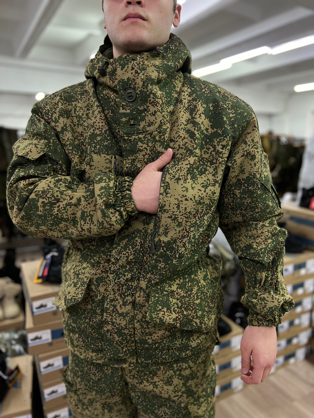 Костюм горка 5 зима лайт / зелёная цифра