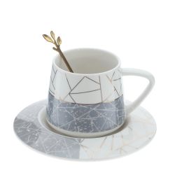 GAEM Кружка с блюдцем и ложкой, 200 мл, L15 W15 H8 см, 3в.