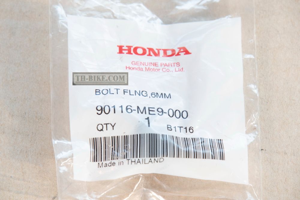 90116-ME9-000. BOLT, FLANGE, 6MM