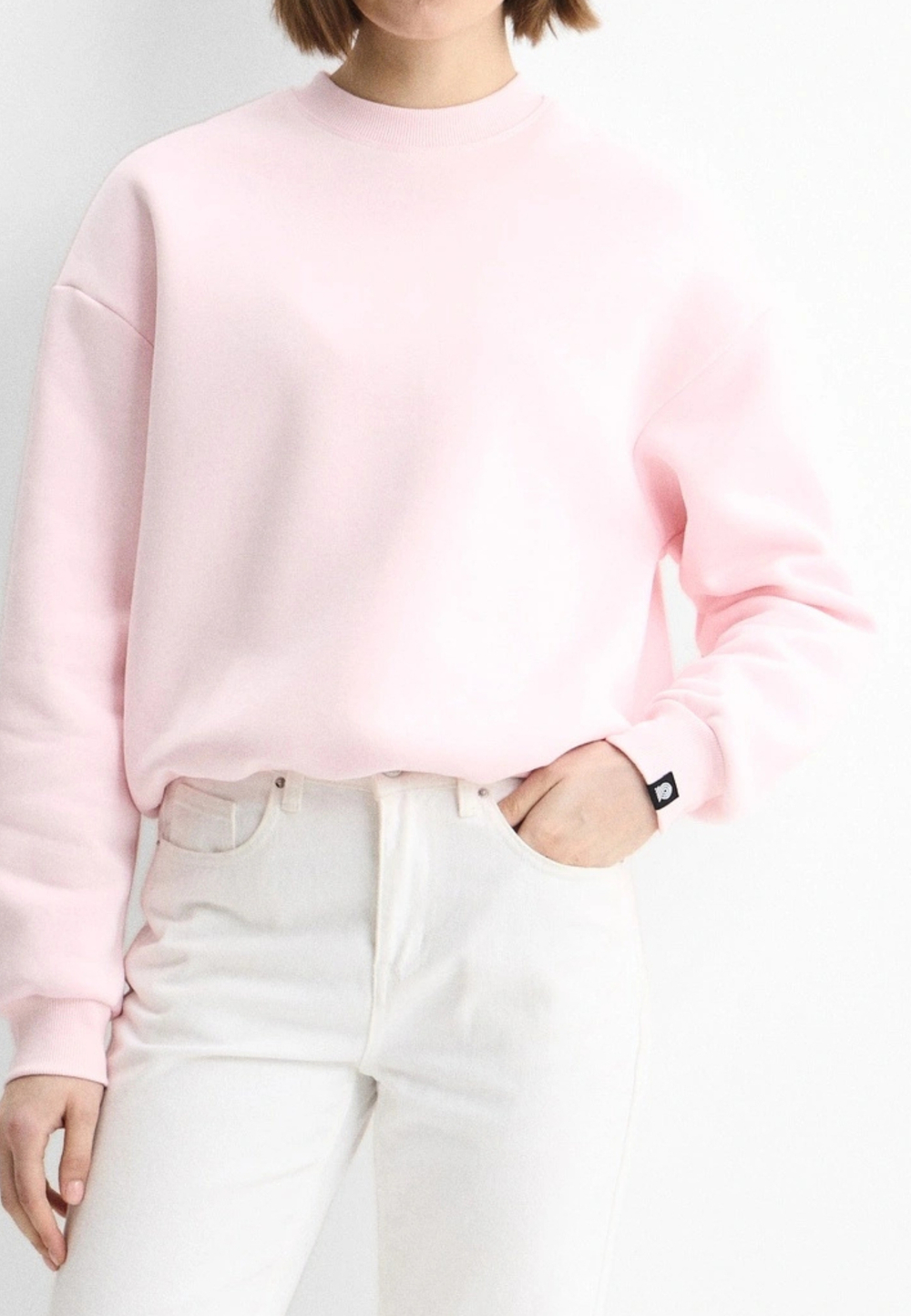 Розовый свитшот