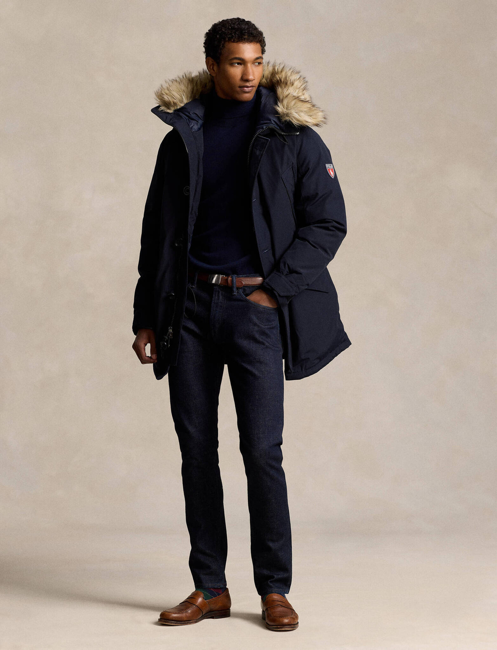 Пуховый парк Annex POLO RALPH LAUREN - темно-синий(710940235)