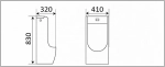 Писсуар Ceramalux Х529P