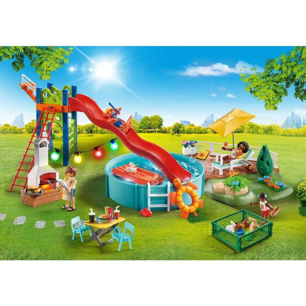 Конструктор Вечеринка у бассейна Playmobil 70987 (свет)