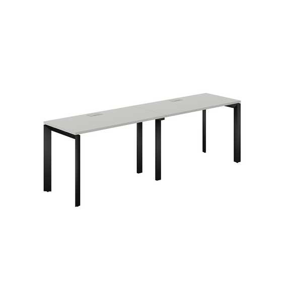 Рабочая станция Призма s-b-s 2400х600х750 П‑образный каркас PR.221