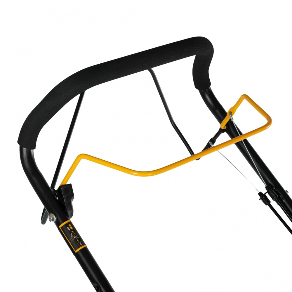 Газонокосилка бензиновая GLD-460SP, 146 куб.см, ширина 46 см, привод 7 уровней, травосборник 50 л Denzel