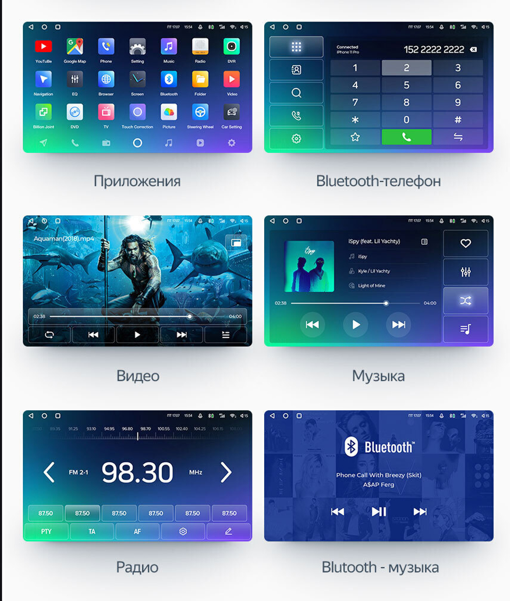 Магнитола для 9" рамки - Teyes SPRO+ монитор 9" IPS на Android 10, ТОП процессор, 4+32Гб, 4G SIM-слот