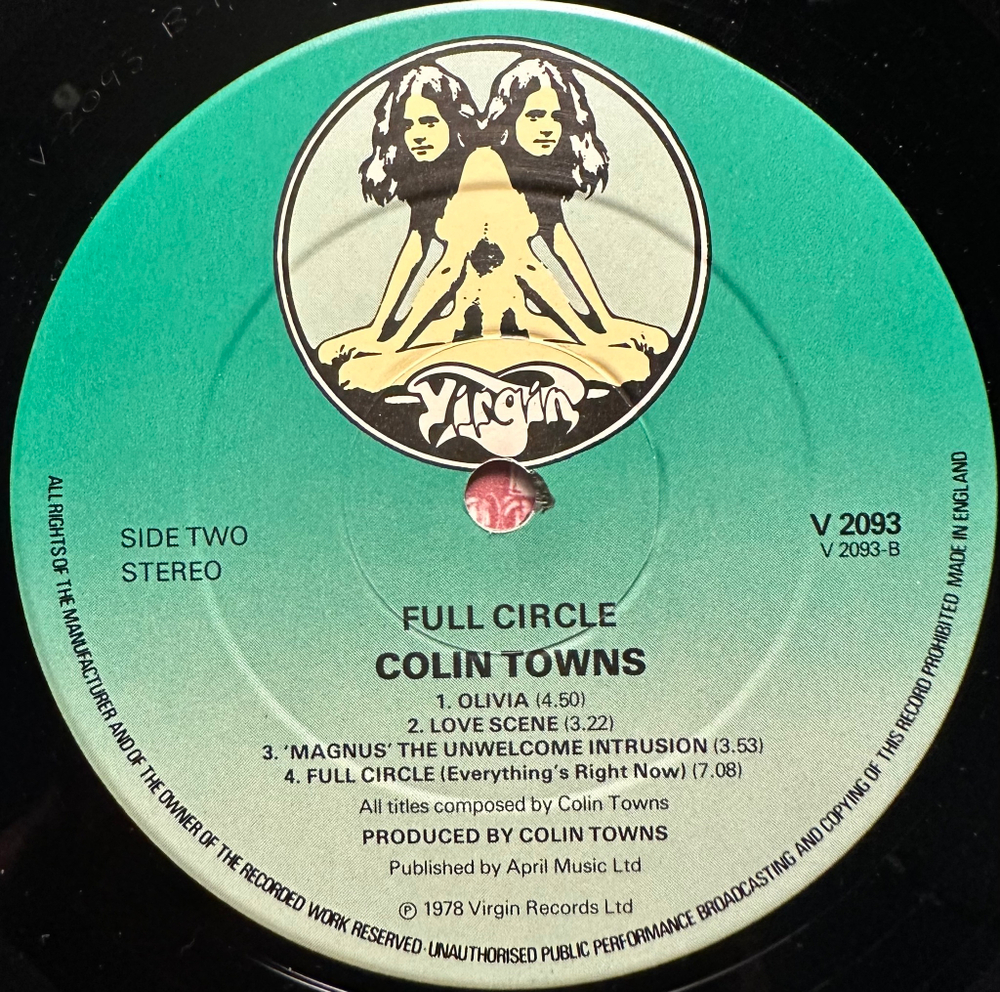 Colin Towns - Full Circle (Англия 1978г.)