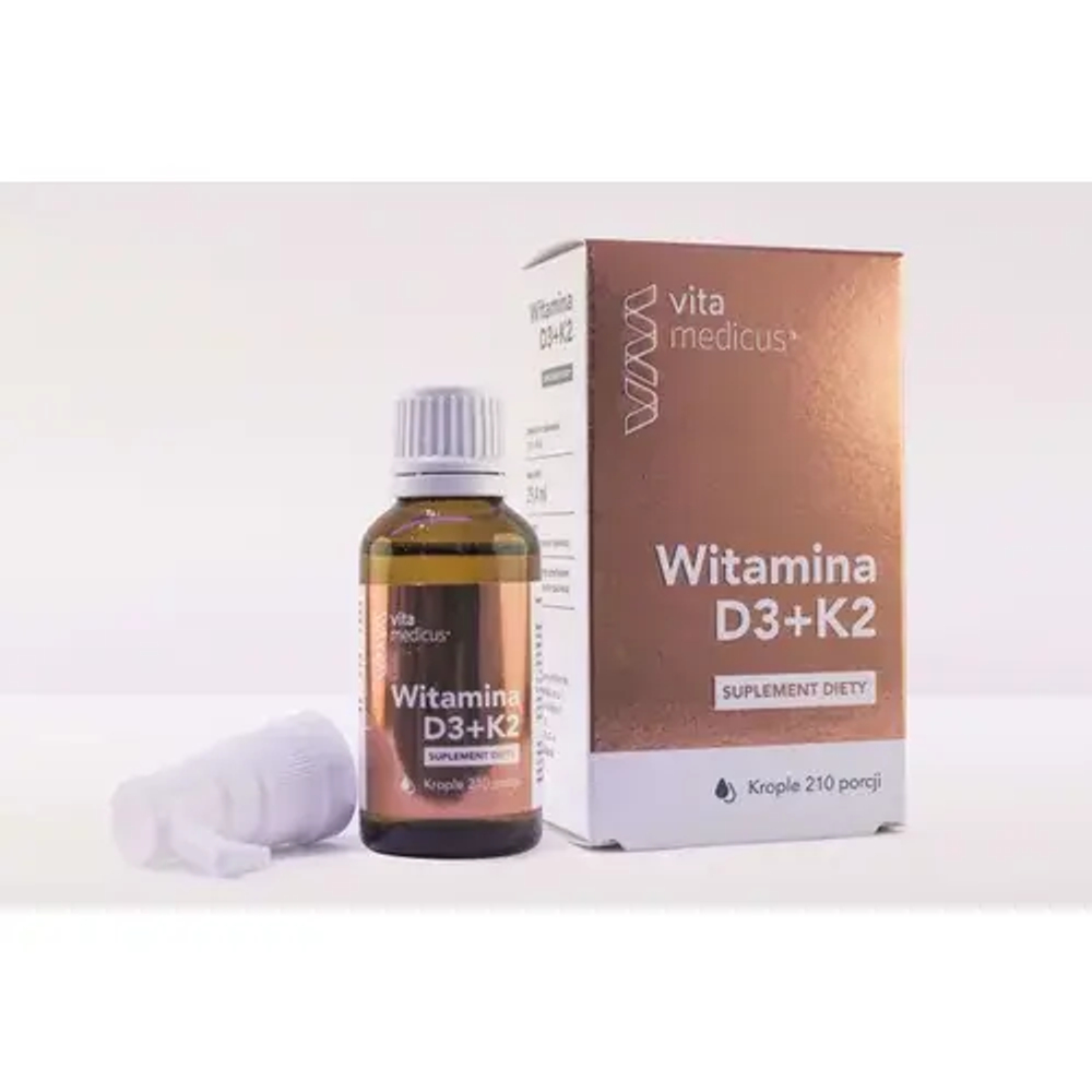 Vita Medicus Витамин D3+K2 капли, 29,4 мл