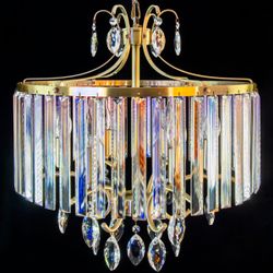 Citilux Инга CL335163 Люстра подвесная хрустальная Бронза