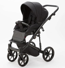 Детская коляска Adamex Mobi 2 в 1 M-PS37 Черный Кожа