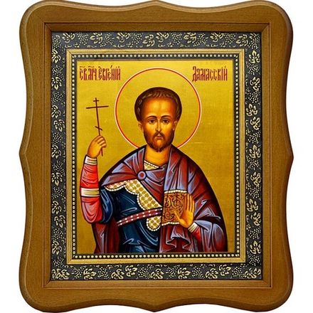 Евгений Дамасский мученик. Икона на холсте.