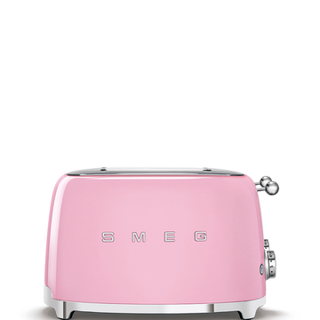 Розовый тостер на 4 ломтика Smeg TSF03PKEU