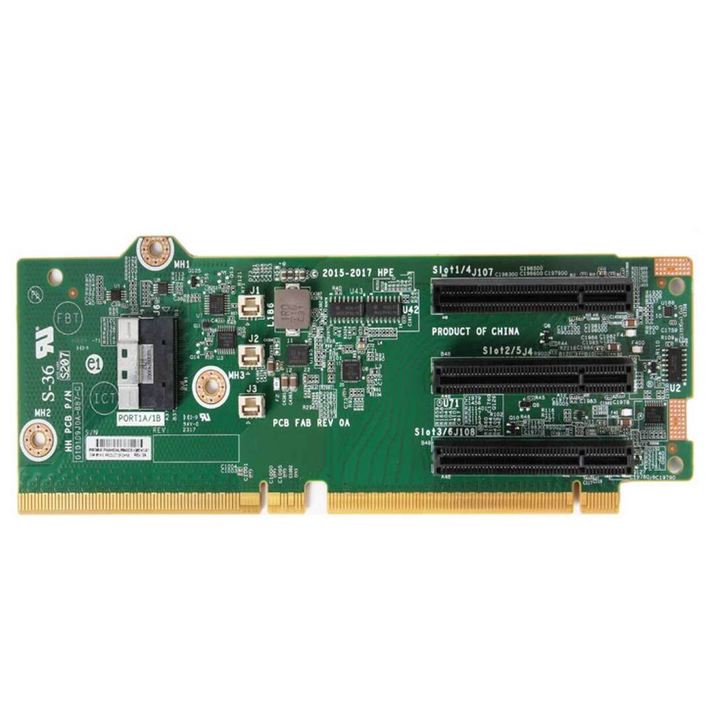 Комплект переходной платы HPE DL38X Gen10 x8/x8/x8 1-port 2 NVMe Slim SAS FIO Riser Kit, 871673-B21