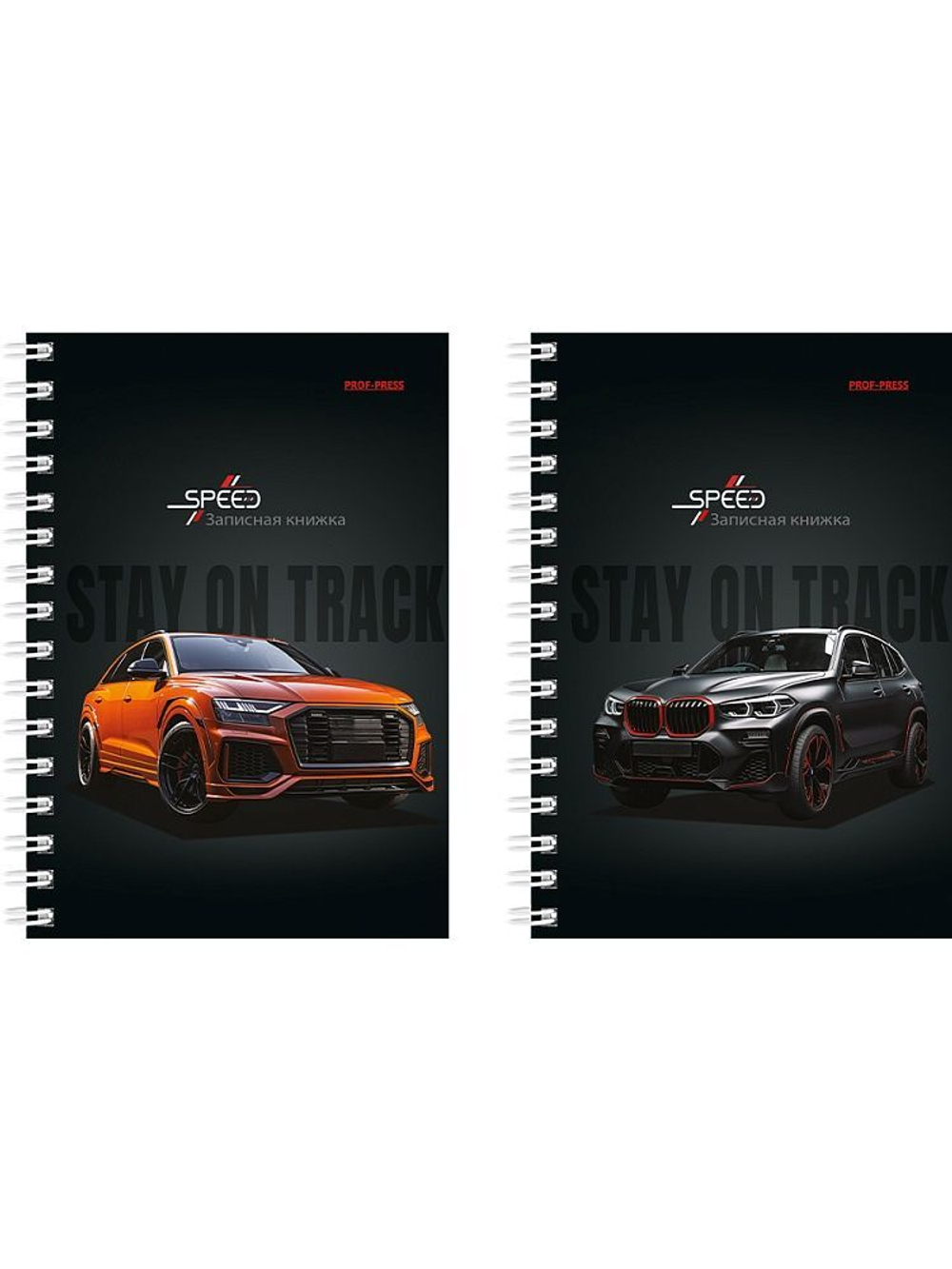 Блокнот А6 80л гребень "Шикарные автомобили" клетка