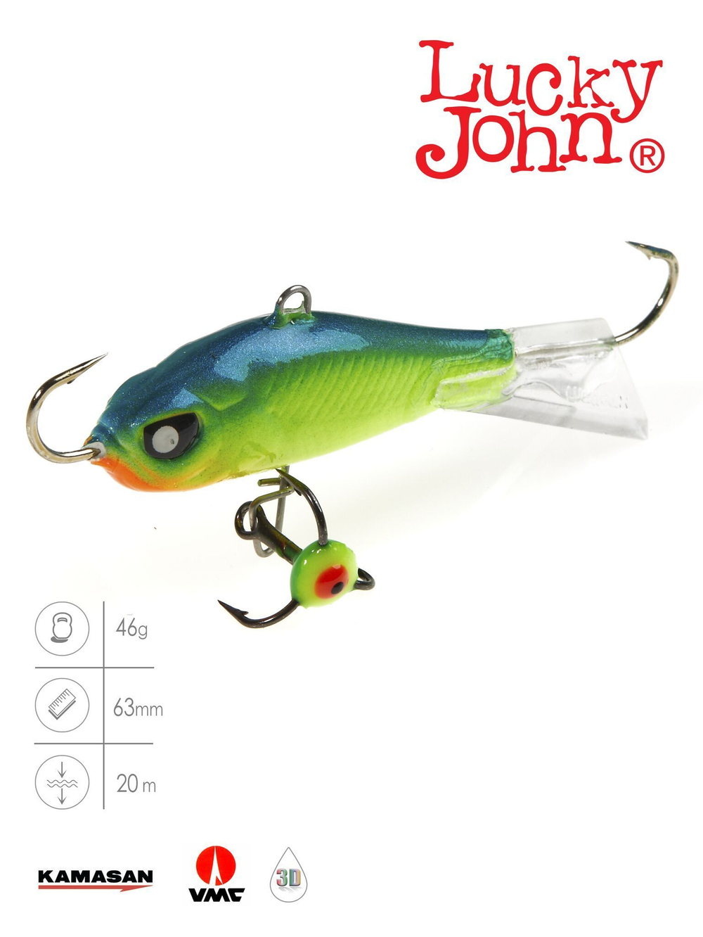 Балансир Lucky John BALTIC 4 с тройником 40мм/201 блистер