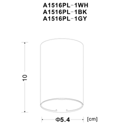 Накладной светильник Arte Lamp A1516PL-1BK