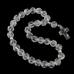 Четки "Резные с крестом" горный хрусталь асс.