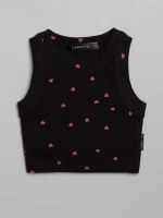 Летний кроп топ трикотажный детский