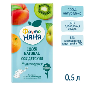 СОК ФРУТОНЯНЯ МУЛЬТИФРУКТ 500МЛ
