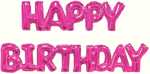 Мини фигура 17'' Надпись "Happy Birthday", Фуше Fl