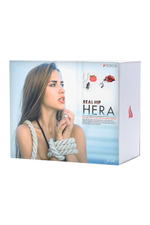 Мастурбатор реалистичный с вибрацией и ротацией, TPR, телесный, 26 см