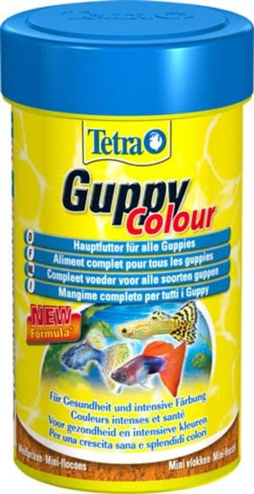 TetraGuppy Colour корм для гуппи для улучшения окраса 100 мл TetraGuppy Colour корм для гуппи для улучшения окраса 100 мл