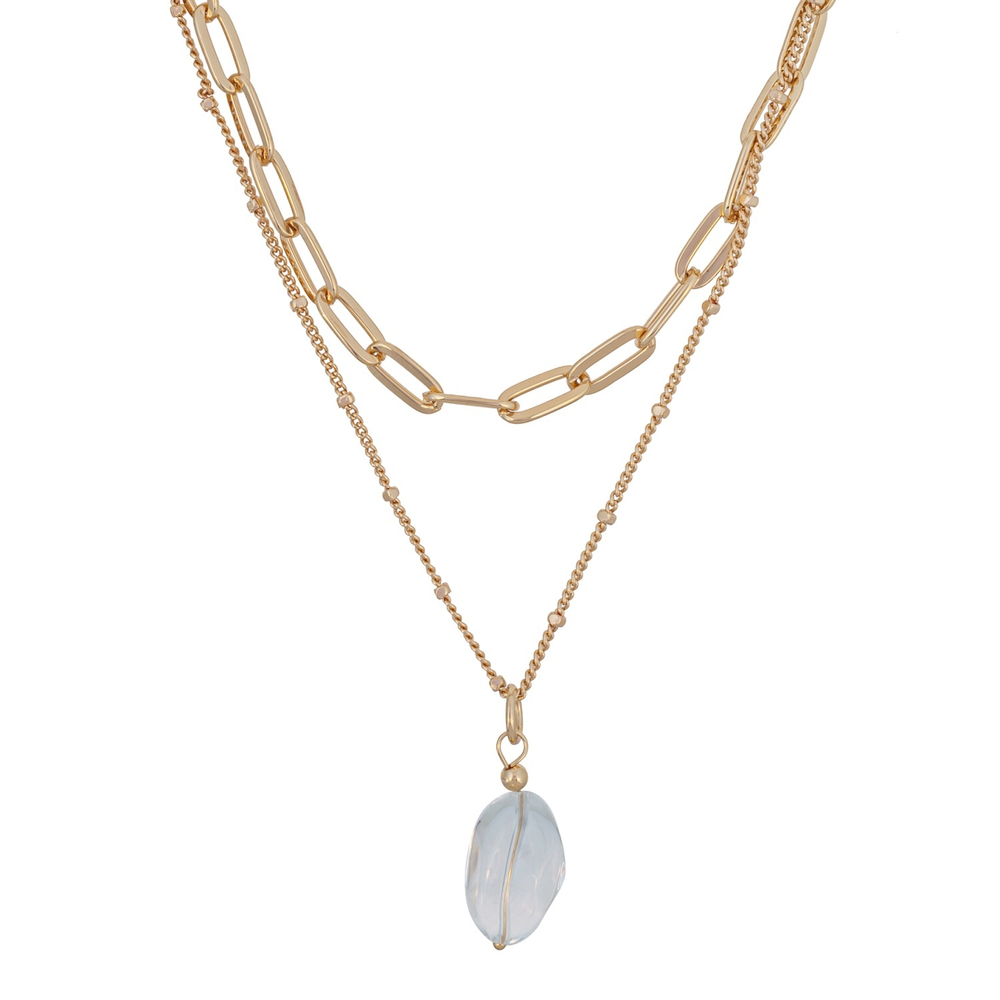 Колье Fiore Luna Crystal Drop LN5122 BW/RG