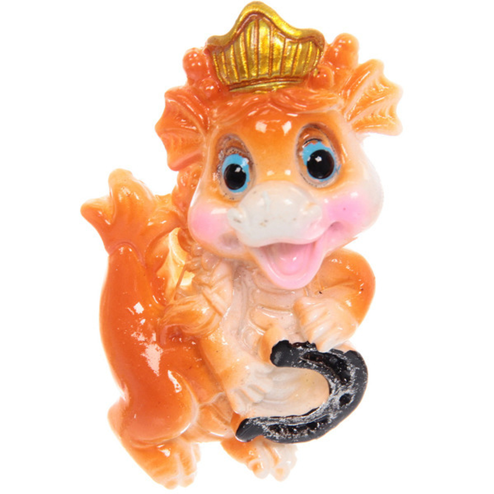 Магнит «Дракоша в короне» 6,5*5 см, микс