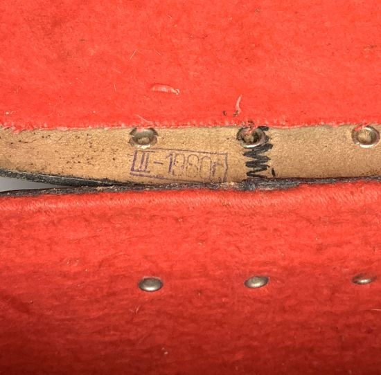 Коллекционный бинокль военный полевой БПЦ5 8х30, СССР 1980 г. "Олимпийский". Полный комплект: штатный кофр 1980 г., два ремня и крышка на окуляры