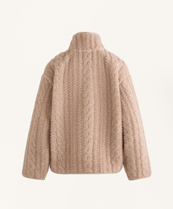 Oysho Толстовка из искусственного меха, песочный меланж