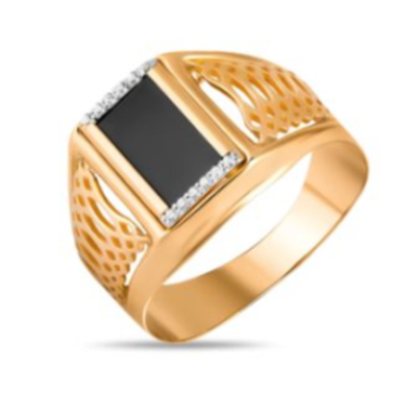 Кольцо из золота с фианитами