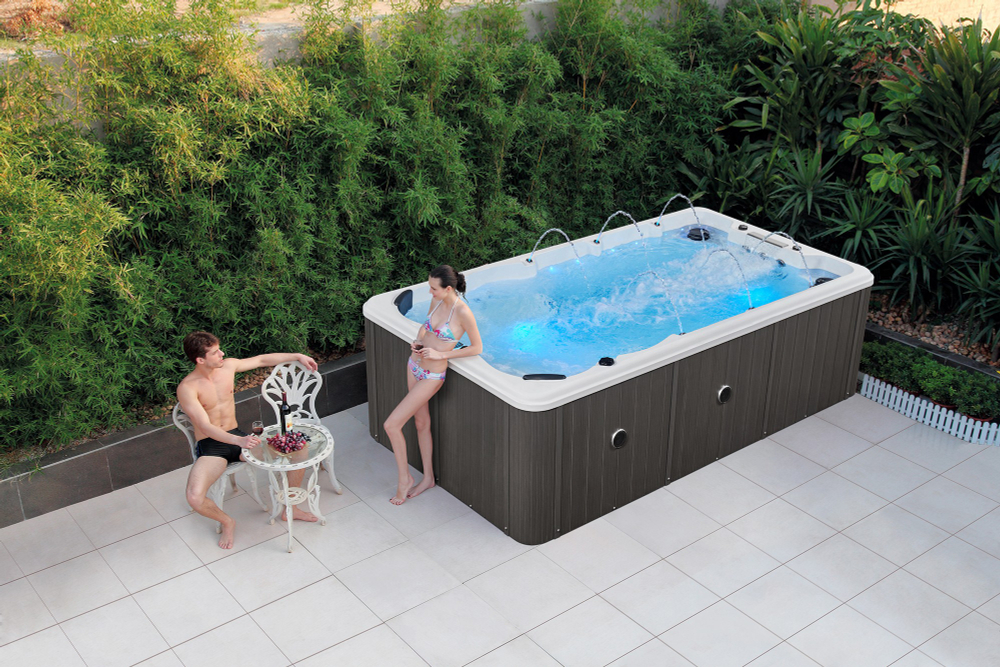 Недорогой плавательный гидромассажный спа-бассейн Victoria Star VS-MU400 с подогревом