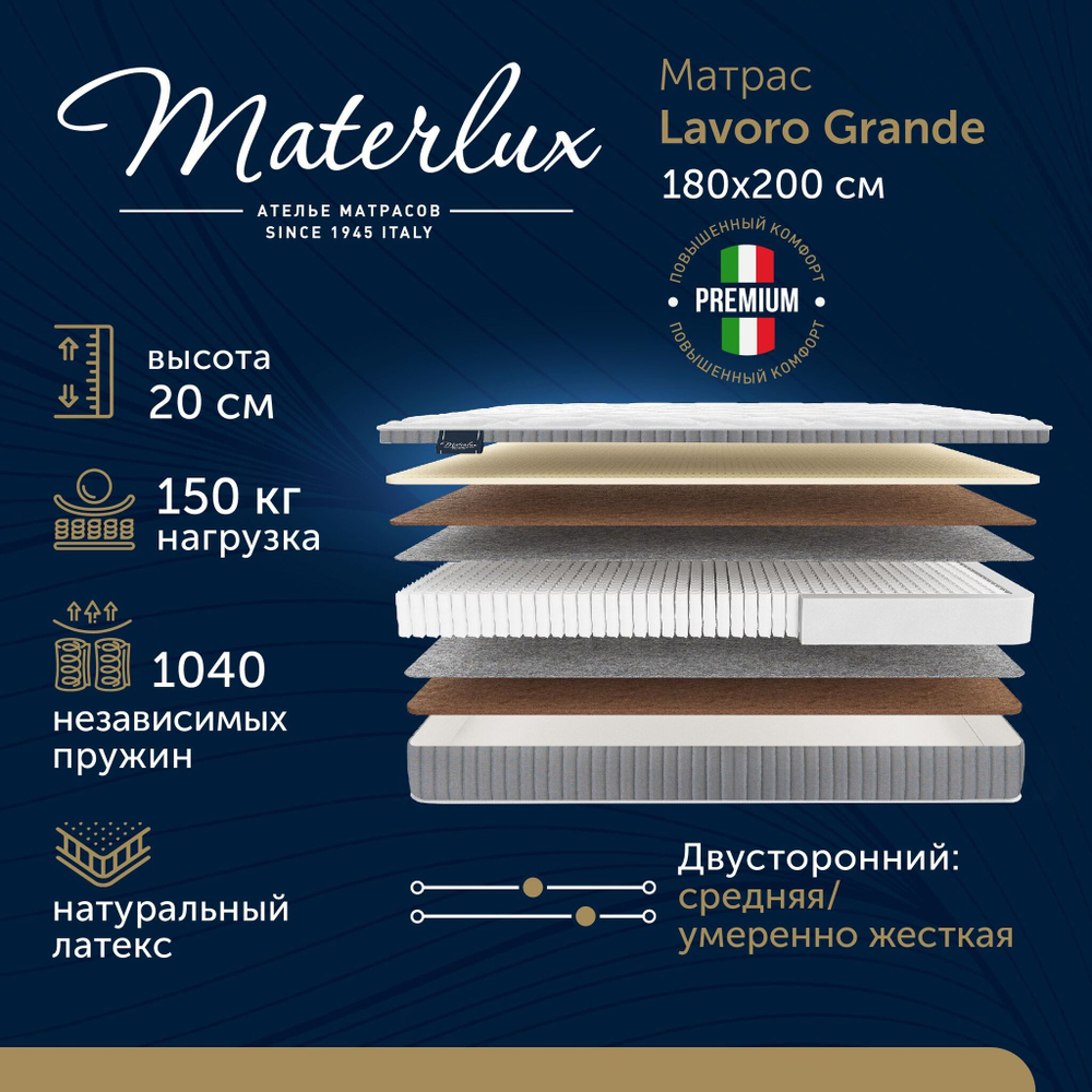 Матрас LAVORO GRANDE 180x200