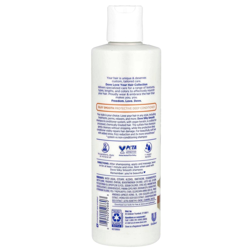 Dove, Protective Deep Conditioner, Silky Smooth, 400 мл (13,5 жидк. унц.)