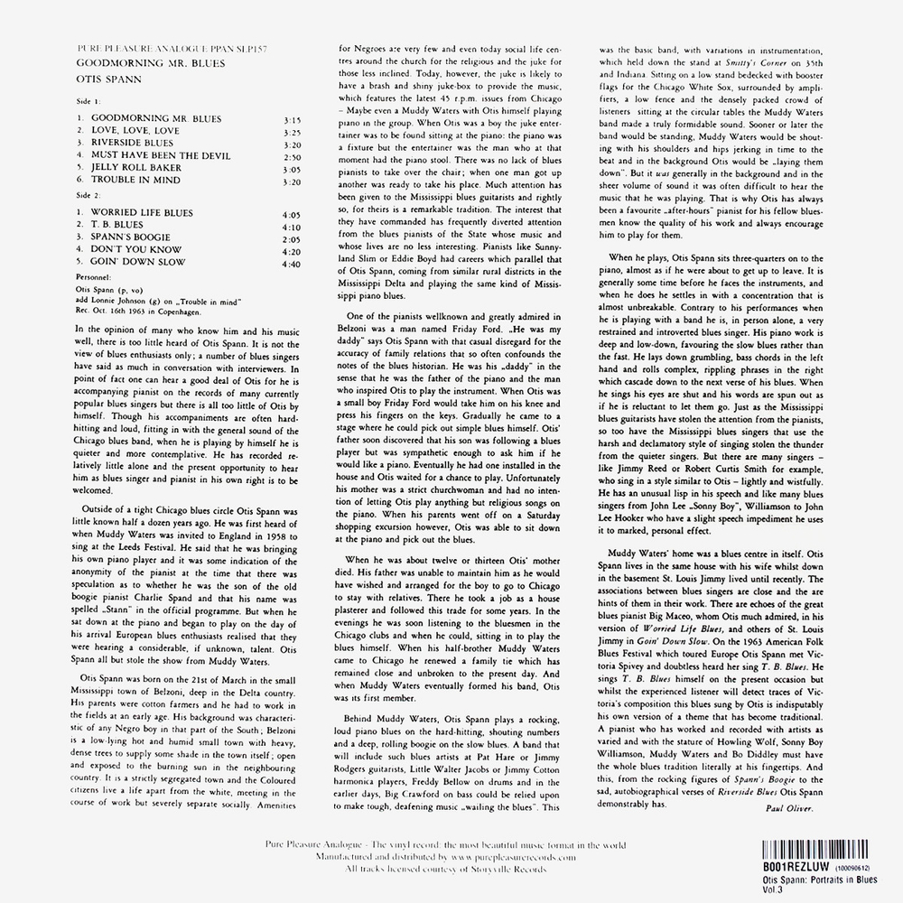 Otis Spann / Portraits In Blues Vol. 3 (LP)