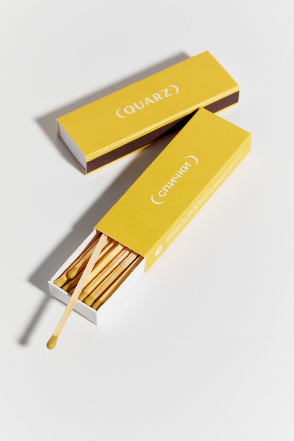 Спички QUARZ желтые