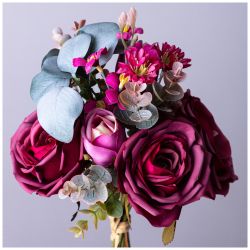 БУКЕТ ИСКУССТВЕННЫХ ЦВЕТОВ ВЫСОТА=33 СМ БЕЗ УПАКОВКИ (МАЛ=12ШТ./КОР=120ШТ.)