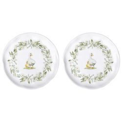 НАБОР ТАРЕЛОК ЗАКУСОЧНЫХ LEFARD "APPLE GARDEN" 2 ШТ. 21*21,5*2,5 СМ