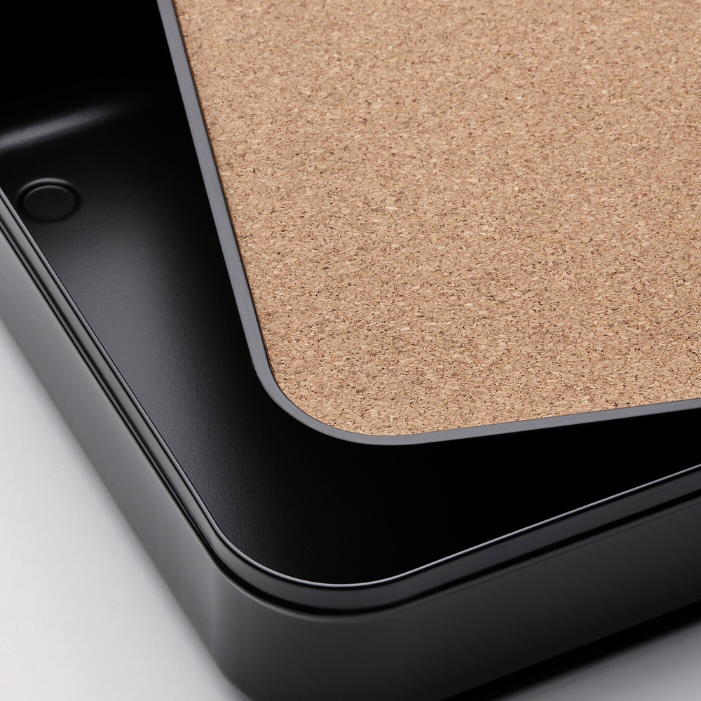 Коробка с крышкой IKEA HARVMATTA (ХАРВМАТТА), Антрацит, 24x35x6 см