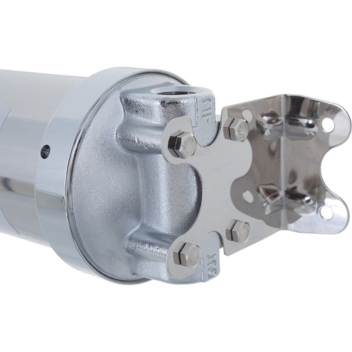 Фильтр для воды АКВАБРАЙТ магистральный, 3/4", корпус из нержавеющей стали, Slim Line 10", в комплекте кронштейн и ключ (АБФ-НЕРЖ-34)