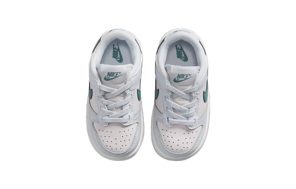 Baby Nike Dunk Low "Mineral Teal" TD non-slip wear-resistant lightweight low-top sneakers blue and green powder