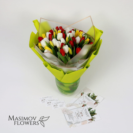 Букет "Тюльпановый фреш"