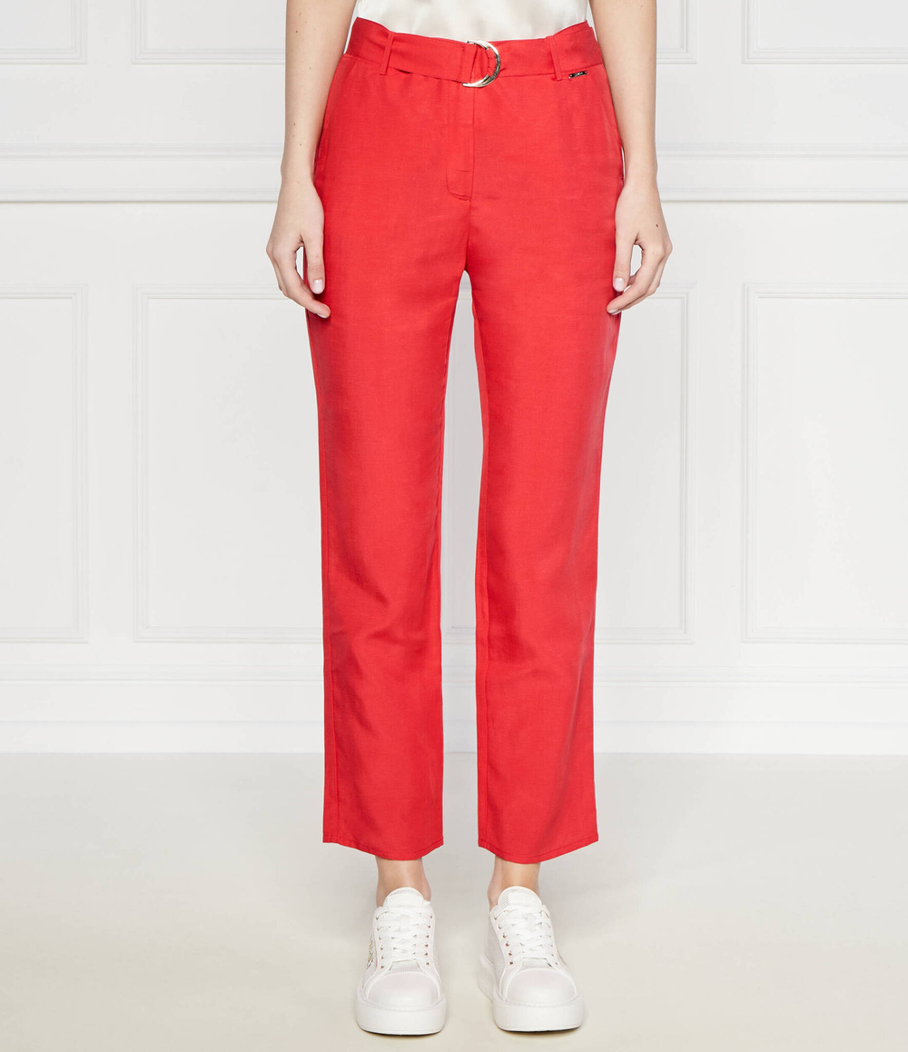 Чиносы + пояс Liu Jo - красный(MA4320 T4818)