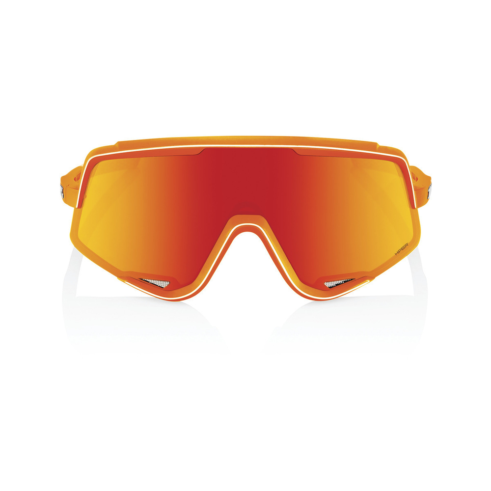 Спортивные очки 100% Glendale / Soft Tact Neon Orange / HiPER Red Multilayer Mirror Lens