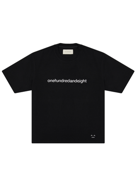 Футболка черная onehundredandeight