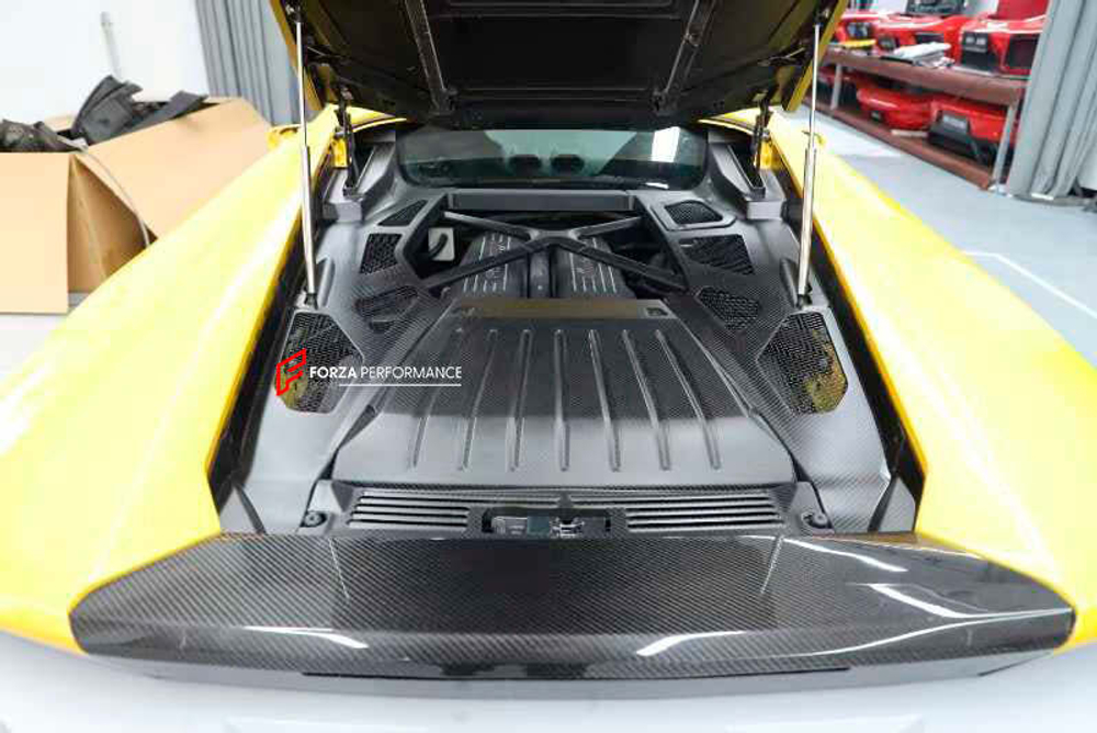 Карбоновые панели крышки двигателя для Lamborghini LP580 610 2014-2016 Ламборгини Хуракан