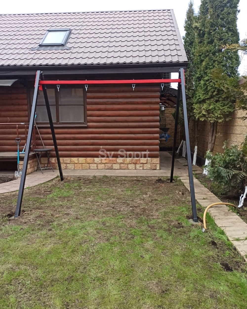 Монтаж уличных качелей Sv Sport