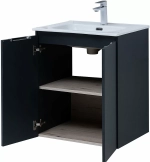 Тумба с раковиной Aquanet Алвита New 277523 60 антрацит