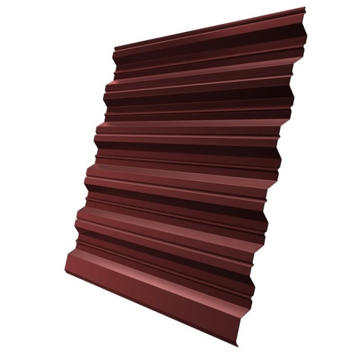 Профнастил НС35 Железный Форт Pe 0,8 мм RAL 3009 оксид красный